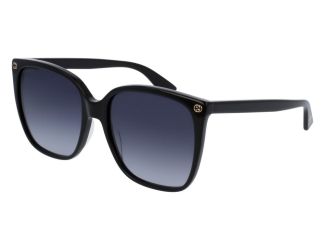 Women's Rectangular Sunglasses - Black/Grey