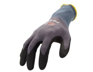 AX360 Dotted Grip Nitrile-dipped Work Gloves, SM (12 pairs included)