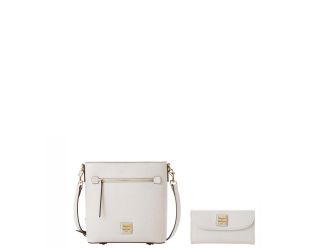 Saffiano Zip Crossbody and Continental Clutch Set