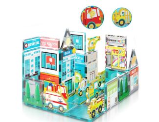 Metro City Magnetic Building Block Tiles
