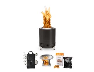 Mesa Tabletop Fire Pit Roasty N Toasty Bundle Ash