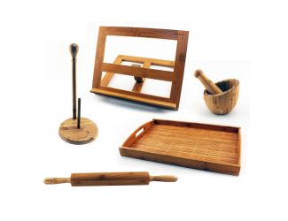 Bamboo 6Pc Kitchen Prep Set