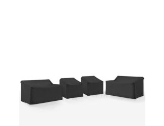 4Pc Outdoor Sectional Furniture Cover Set