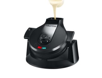 Gourmia Dual Pour Waffle Maker with Easy Pour Spout + Horizontal Pour