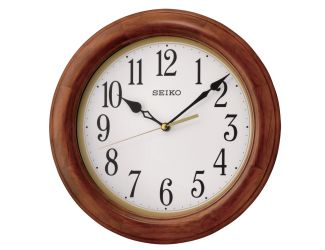 Round Wooden Wall Clock Size 12"