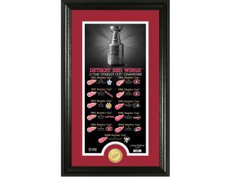 Detroit Red Wings "Legacy" Supreme Bronze Coin Panoramic Photo Mint