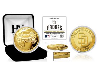 San Diego Padres "Stadium" Gold Mint Coin
