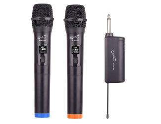 Professional VHF Dual Fixed Channel Wireless w/ Microphones