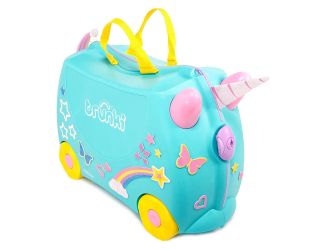 Trunki Kids Ride-On Suitcase & Toddler Carry-On Airplane Luggage: Una Unicorn