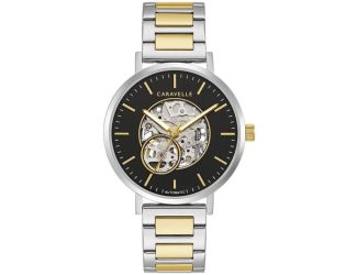 Caravelle Men's Two Tone Bracelet Watch