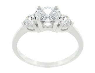 Oval Triple Stone Anniversary Ring