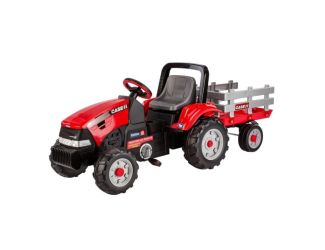 Case IH Tractor and Trailer Pedal Powered Ride-On Red
