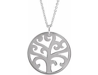 Sterling Silver Tree Necklace