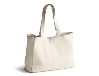 Hathaway Tote-Cottage Cream-Leather