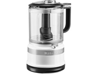 5-Cup Food Chopper with Multi-Purpose Blade and Whisk Accessory, White