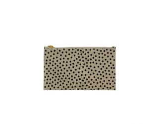 Saint Laurent Polka Dot Calfskin Leather Small Pouch