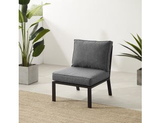 Clark Outdoor Metal Sectional Center Chair