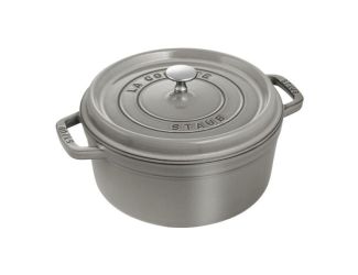 4qt Cast Iron Round Dutch Oven Graphite Gray