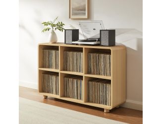 Zoe 6 Cube Record Player Stand With Vinyl Storage