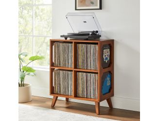 Asheville 4 Cube Record Player Stand Wth Vinyl Storage