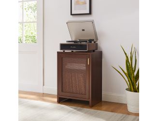 Kenji Small Record Player Cabinet With Vinyl Storage