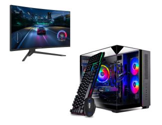 Echo 9060 Gaming Tower Bundle with 27" Monitor