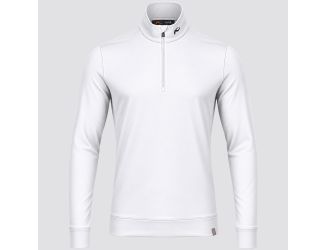 KJUS Men's Hollow Pima Half-Zip-White-LG
