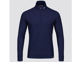 KJUS Men's Hollow Pima Half-Zip-Atlanta Blue-MD
