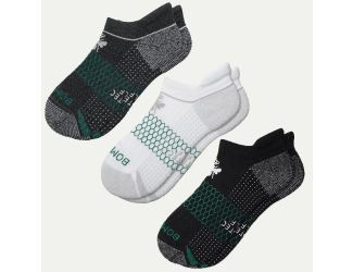 Bombas Men's Sock Set 3 Pair - Black/Charcoal/White