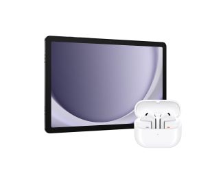 11" Galaxy Tab A9+ 4GB RAM 64GB Graphite w/ Galaxy Buds3 Earbuds White