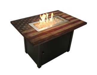 Endless Summer - AMERICANA Rectangular LP Gas Outdoor Fire Pit