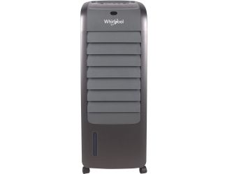 155 CFM Indoor Evaporative Air Cooler with Remote Control and Ice Pack in Titanium