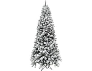 7.5-Ft. Flocked Alaskan Pine Christmas Tree