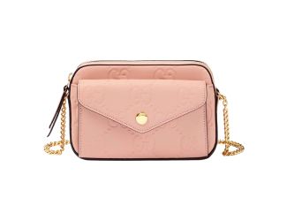 Gucci Gilbert Calfskin Mini Envelope Pink Crossbody Bag