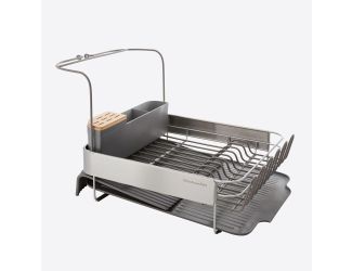 Full Size Expandable Dish Drying Rack Stainless Steel