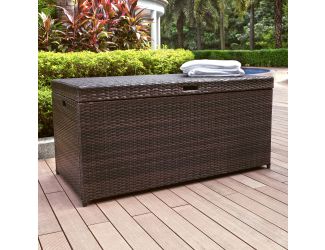 Palm Harbor Outdoor Wicker Storage Bin
