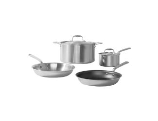 6-Piece Stainless Clad Cookware Set