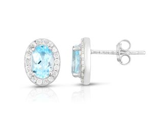 Blue Topaz Earrings
