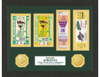 Oakland Athletics World Series Ticket Collection