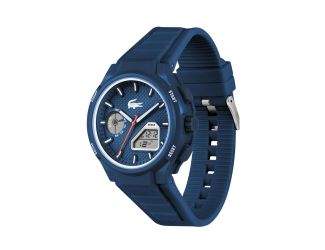 Mens LC33 Ana-Digi Navy Silicone Strap Watch Navy Dial