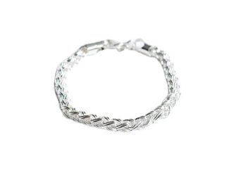 Silver Plated Twisted Rope Bracelet