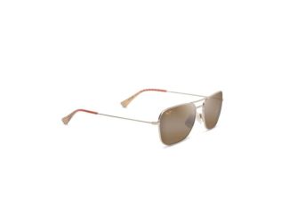 Na'auao Polarized Sunglasses Shiny Gold Frame HCL Bronze Lens