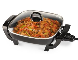 12" Nonstick Electric Skillet w/ Removable Power