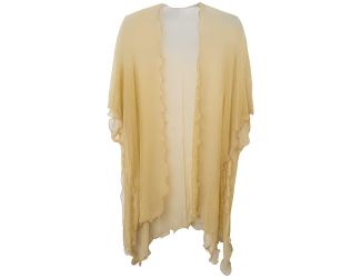 Pleated Kimono with Lattice Edge