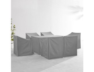 7Pc Outdoor Dining Furniture Cover Set