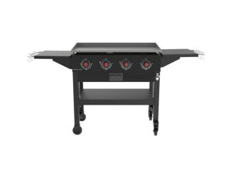 Cookout 4-Burner Propane Gas Griddle Station with 720-Sq. In. Total Cooking Surface, Grease Tray, an
