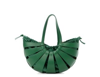 Bottega Veneta The Shell Bag Racing Green French Calfskin Shoulder Bag