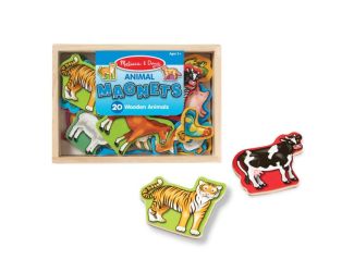 20 Wooden Animal Magnets Ages 2-5 Years