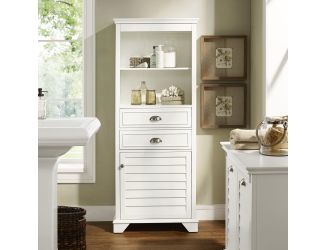 Lydia Tall Cabinet In White