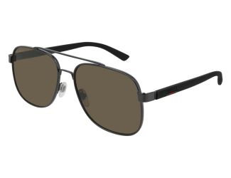 Men's Metal Aviator Sunglasses - Ruthenium/Black